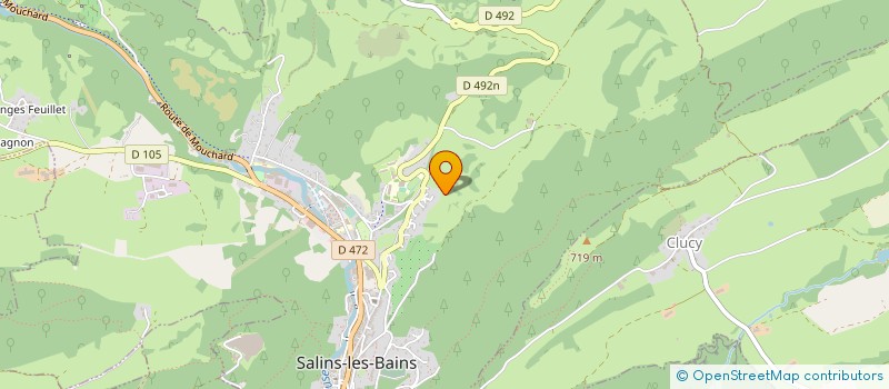 localisation de l'entreprise SCI DU CERCLE PRO 1  SALINS-LES-BAINS