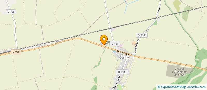 localisation de l'entreprise SCI DU CERES  CERILLY
