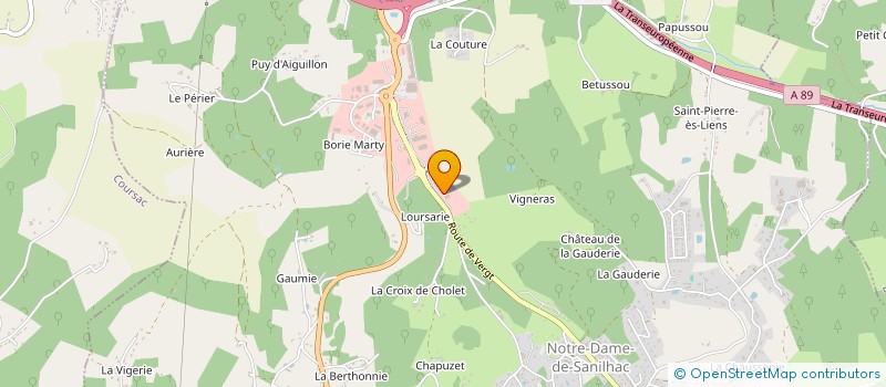 localisation de l'entreprise SCI DU CERF  EGLISE-NEUVE-DE-VERGT