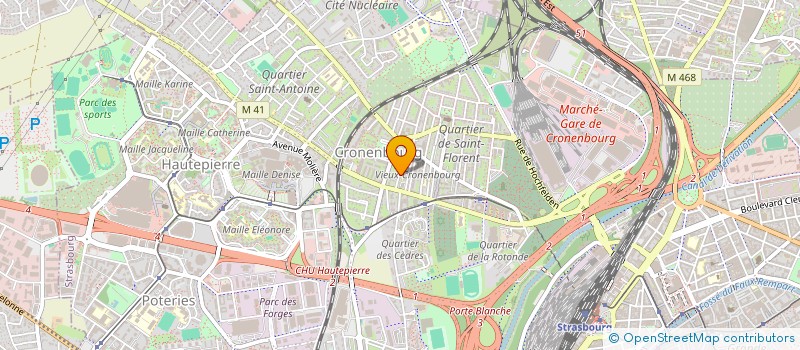 localisation de l'entreprise SCI DU CERF  STRASBOURG