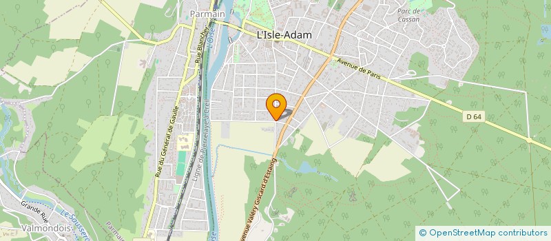 localisation de l'entreprise SCI DU CERF  L'ISLE-ADAM