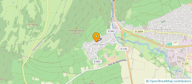 localisation de l'entreprise SCI DU CERF BLEU  WANGEN