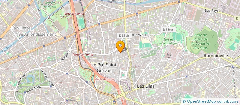 localisation de l'entreprise SCI DU CERISIER à LE PRE-SAINT-GERVAIS