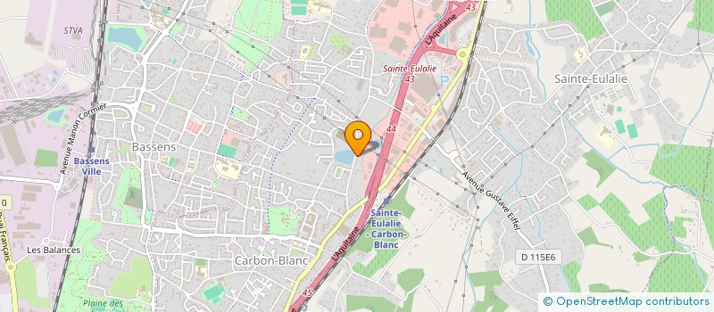 localisation de l'entreprise SCI DU CERISIER  CARBON-BLANC