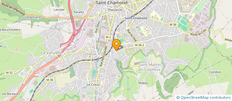 localisation de l'entreprise SCI DU CERISIER  SAINT-CHAMOND