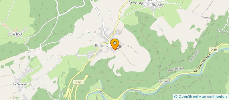 localisation de l'entreprise SCI DU CERISIER  BRETONVILLERS