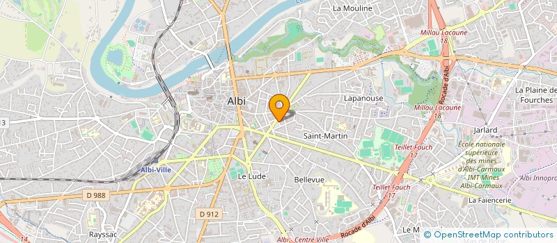 localisation de l'entreprise SCI DU CERISIER à ALBI