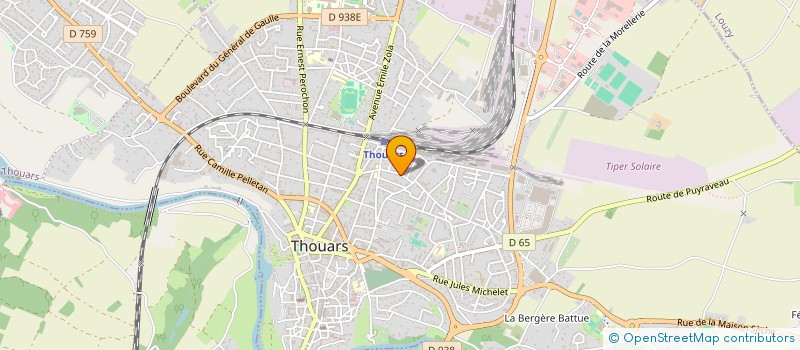 localisation de l'entreprise SCI DU CERISIER  THOUARS