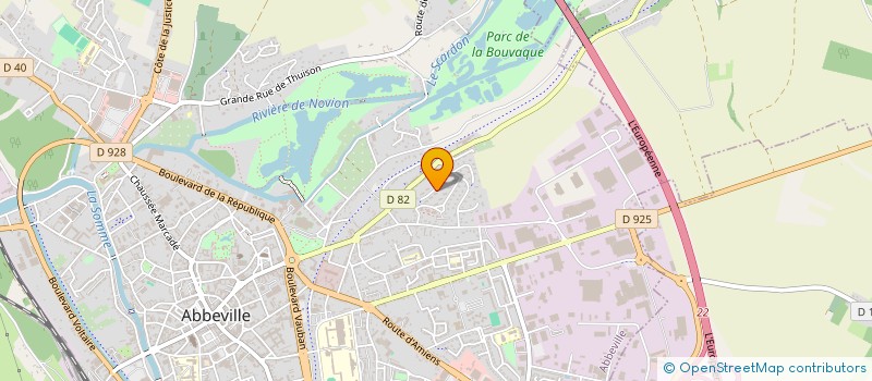 localisation de l'entreprise SCI DU CERISIER MARCADE à ABBEVILLE