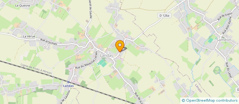 localisation de l'entreprise SCI DU CERVE  LANDAS