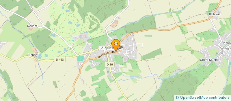 localisation de l'entreprise SCI DU CESARHOF  FOLGENSBOURG