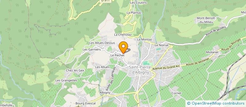 localisation de l'entreprise SCI DU CHAFFARD  SAINT-PIERRE-D ALBIGNY