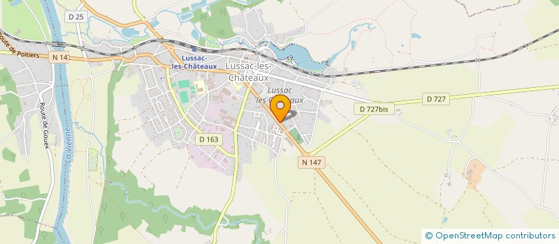 localisation de l'entreprise SCI DU CHAI à LUSSAC-LES-CHATEAUX