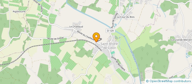 localisation de l'entreprise SCI DU CHAILLAUD  SAINT-ANDRE-DE-LIDON