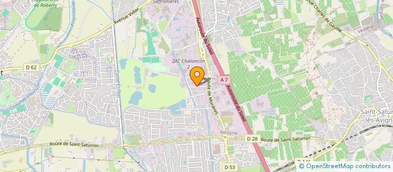 localisation de l'entreprise SCI DU CHALANCON  VEDENE