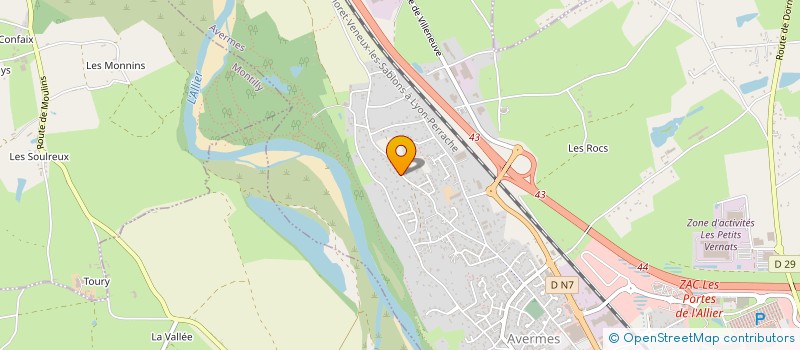 localisation de l'entreprise SCI DU CHALANGE  AVERMES