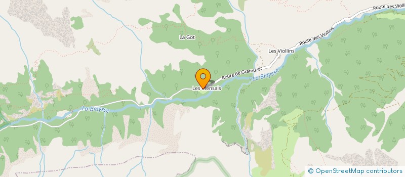 localisation de l'entreprise SCI DU CHALET  FREISSINIERES