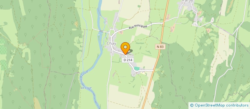 localisation de l'entreprise SCI DU CHALET  MYON