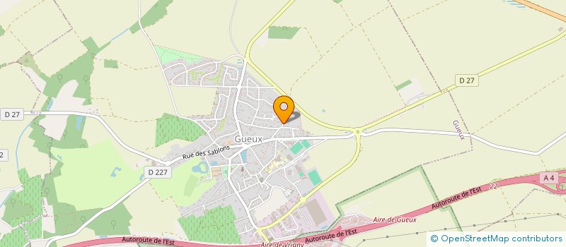 localisation de l'entreprise SCI DU CHALET  GUEUX