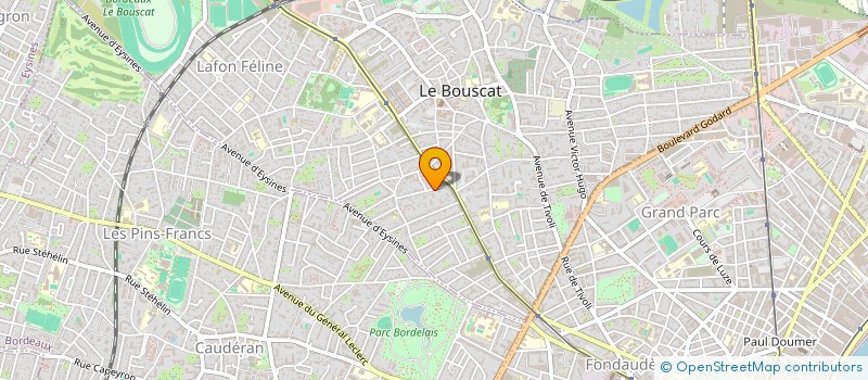 localisation de l'entreprise SCI DU CHALET  LE BOUSCAT