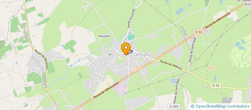 localisation de l'entreprise SCI DU CHALET  LENTIGNY