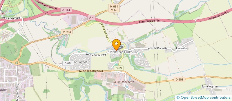 localisation de l'entreprise SCI DU CHALET  OGY-MONTOY-FLANVILLE