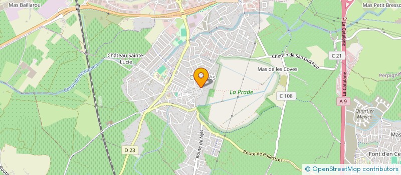 localisation de l'entreprise SCI DU CHALET  CANOHES