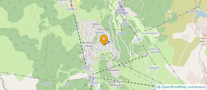 localisation de l'entreprise SCI DU CHALET DE L'ORGENTIL  LES ALLUES