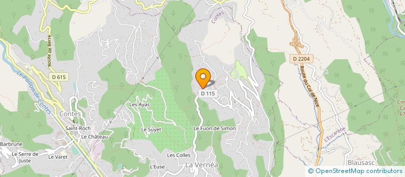 localisation de l'entreprise SCI DU CHALET DE LIBAC  CONTES