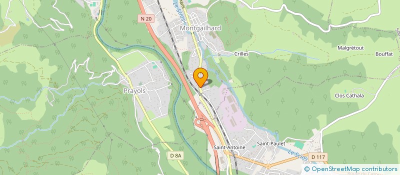 localisation de l'entreprise SCI DU CHALET DES ANGLES à MONTGAILHARD