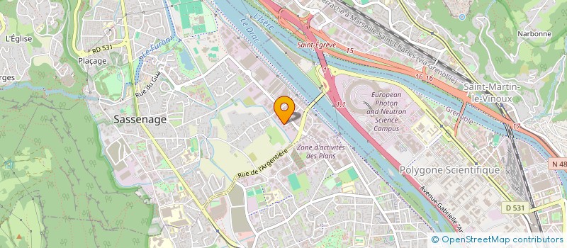 localisation de l'entreprise SCI DU CHAMANT-SOM  SASSENAGE