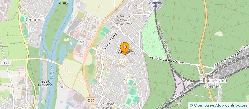 localisation de l'entreprise SCI DU CHAMBAILLARD à ACHERES
