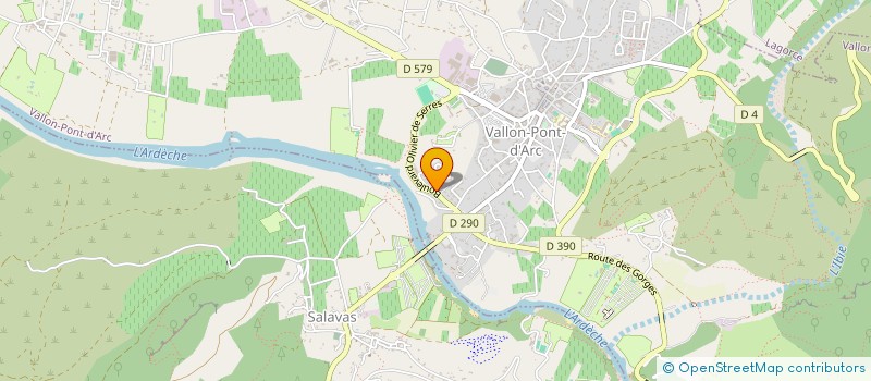localisation de l'entreprise SCI DU CHAMBON à VALLON-PONT-D'ARC
