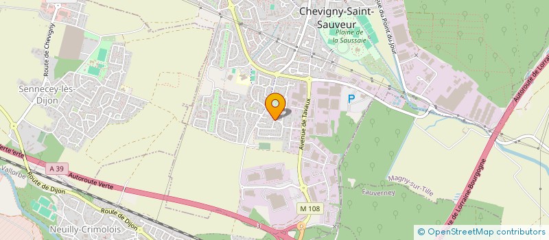 localisation de l'entreprise SCI DU CHAMBORD  CHEVIGNY-SAINT-SAUVEUR