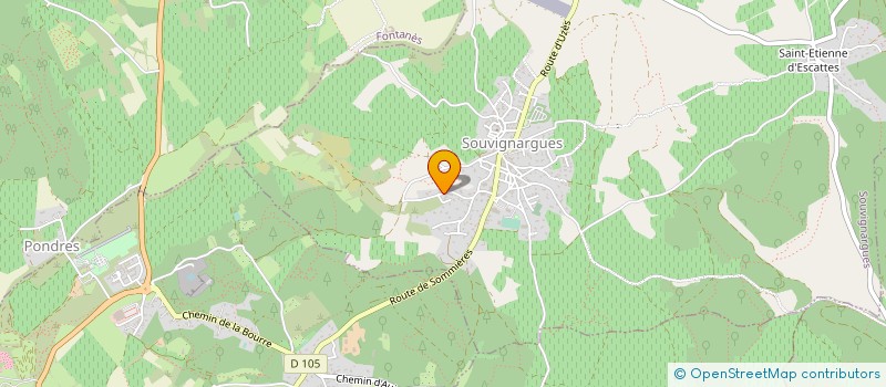 localisation de l'entreprise SCI DU CHAMOIS  SOUVIGNARGUES