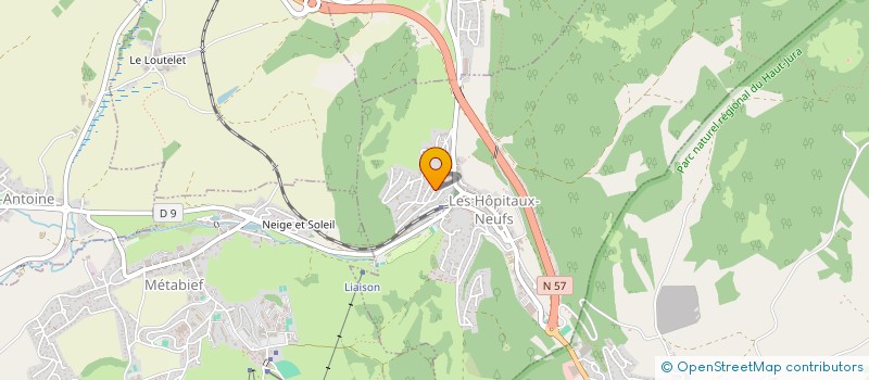 localisation de l'entreprise SCI DU CHAMOIS  LES HOPITAUX-NEUFS