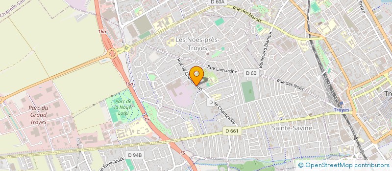 localisation de l'entreprise SCI DU CHAMP AUX NOIX  SAINTE-SAVINE