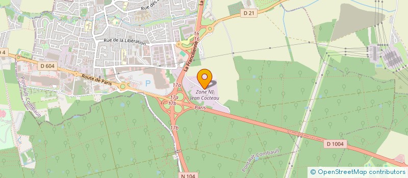 localisation de l'entreprise SCI DU CHAMP BERNABE à PONTAULT-COMBAULT