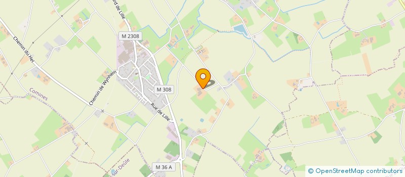 localisation de l'entreprise SCI DU CHAMP BLEU  COMINES