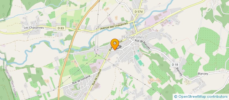 localisation de l'entreprise SCI DU CHAMP CAILLOU  FOUGEROLLES-SAINT-VALBERT