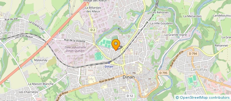 localisation de l'entreprise SCI DU CHAMP COQUEDE  DINAN