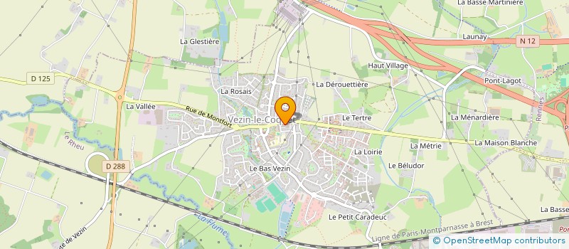 localisation de l'entreprise SCI DU CHAMP D ABAS  VEZIN-LE-COQUET