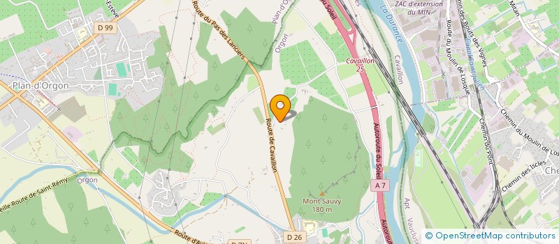 localisation de l'entreprise SCI DU CHAMP D'APRES  ORGON