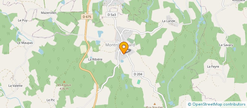 localisation de l'entreprise SCI DU CHAMP D'AVIS à MONTROL-SENARD