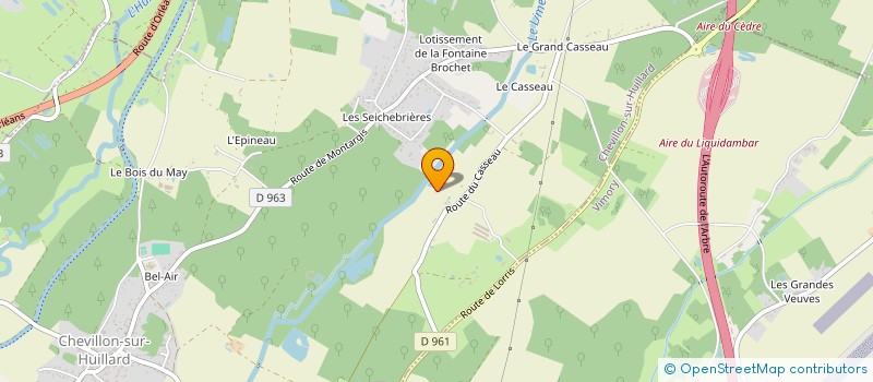 localisation de l'entreprise SCI DU CHAMP D'ORGE à CHEVILLON-SUR-HUILLARD