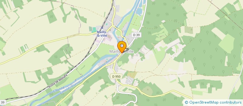 localisation de l'entreprise SCI DU CHAMP DE BELLEVUE  MAILLY-LA-VILLE