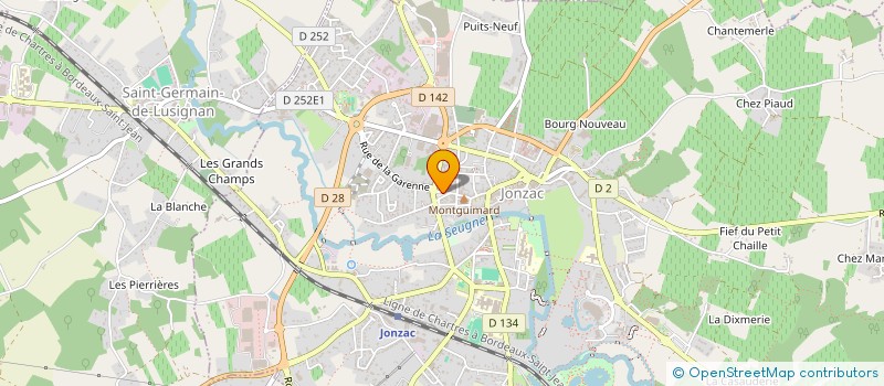 localisation de l'entreprise SCI DU CHAMP DE FOIRE  JONZAC