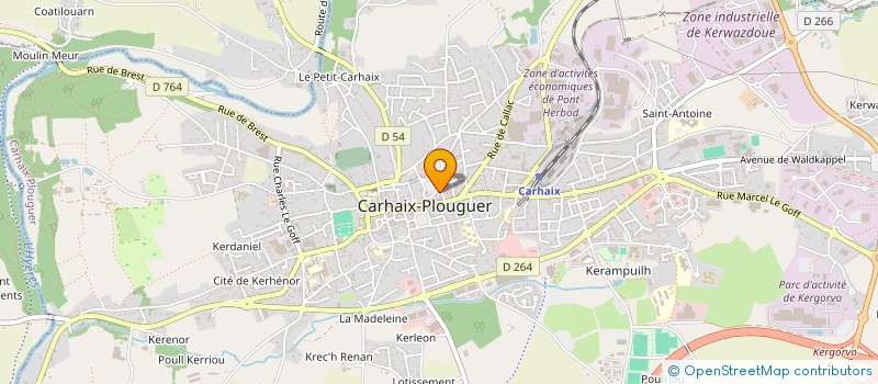 localisation de l'entreprise SCI DU CHAMP DE FOIRE à CARHAIX-PLOUGUER