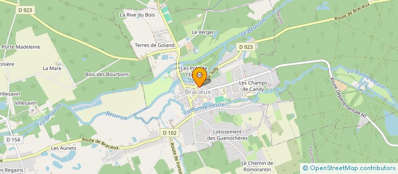 localisation de l'entreprise SCI DU CHAMP DE FOIRE  BRACIEUX