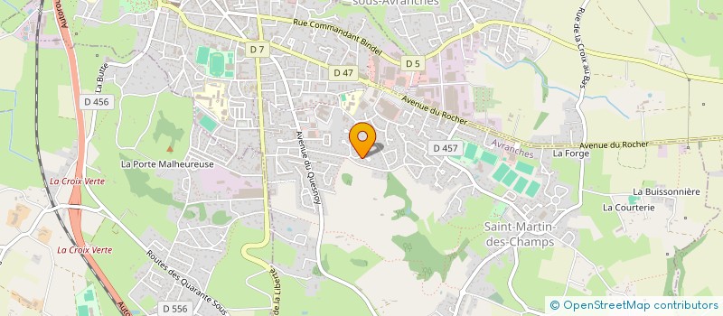 localisation de l'entreprise SCI DU CHAMP DE GENET  SAINT-SENIER-SOUS-AVRANCHES